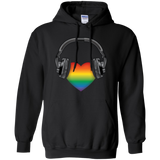 Listen to Your Heart LGBT Pride black hoodie for men & women