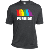 PURRIDE....Pride dark grey half sleeves tshirt for men | pet lover tshirt