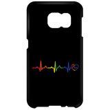 Rainbow Heartbeat Phone Case