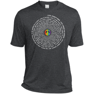 "Pride Month Peace" Special Shirt LGBT Pride dark grey tshirt for men