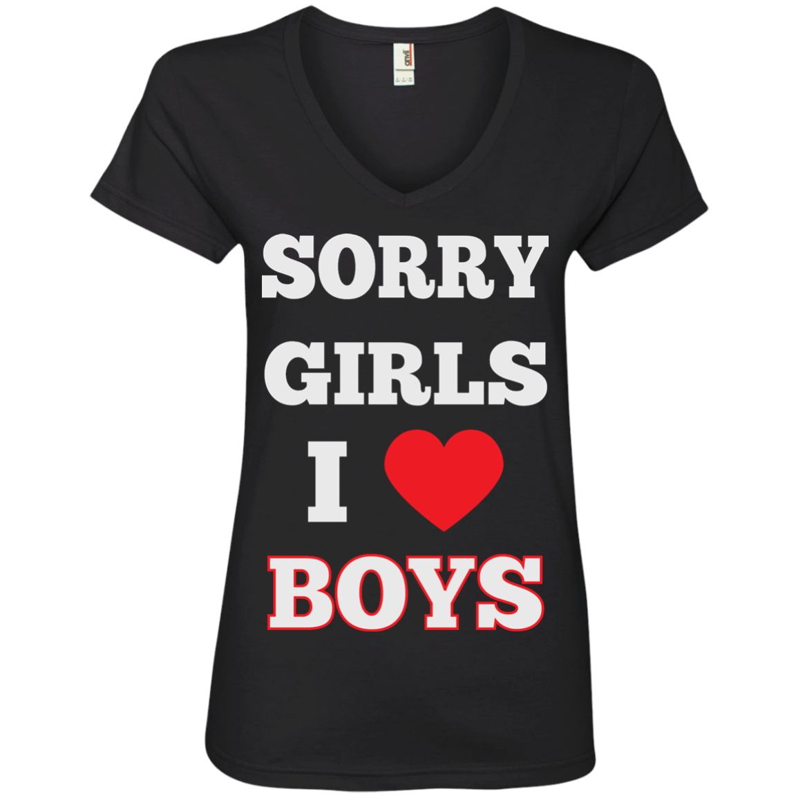 "Sorry Girls, I Love Boys" Gay Pride v-neck tshirt