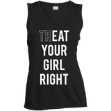 black sleeveless funny quoted tshirt for girls/women/lesbian