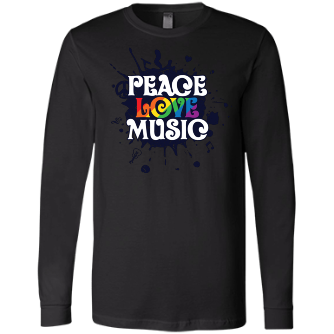"Peace, Love, Music" T Shirt
