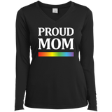LGBT Pride "Proud Mom" Full Sleeves V-neck tshirt for women