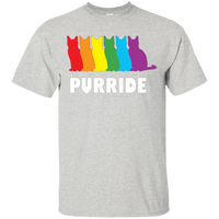 PURRIDE....Pride grey half sleeves tshirt for men | pet lover tshirt