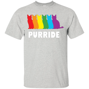 PURRIDE....Pride grey half sleeves tshirt for men | pet lover tshirt