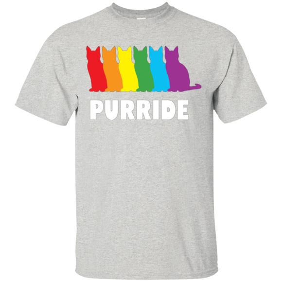 PURRIDE....Pride grey half sleeves tshirt for men | pet lover tshirt