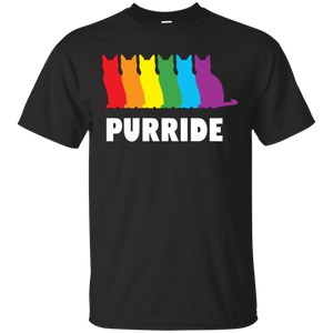 PURRIDE....Pride black half sleeves tshirt for men | pet lover tshirt