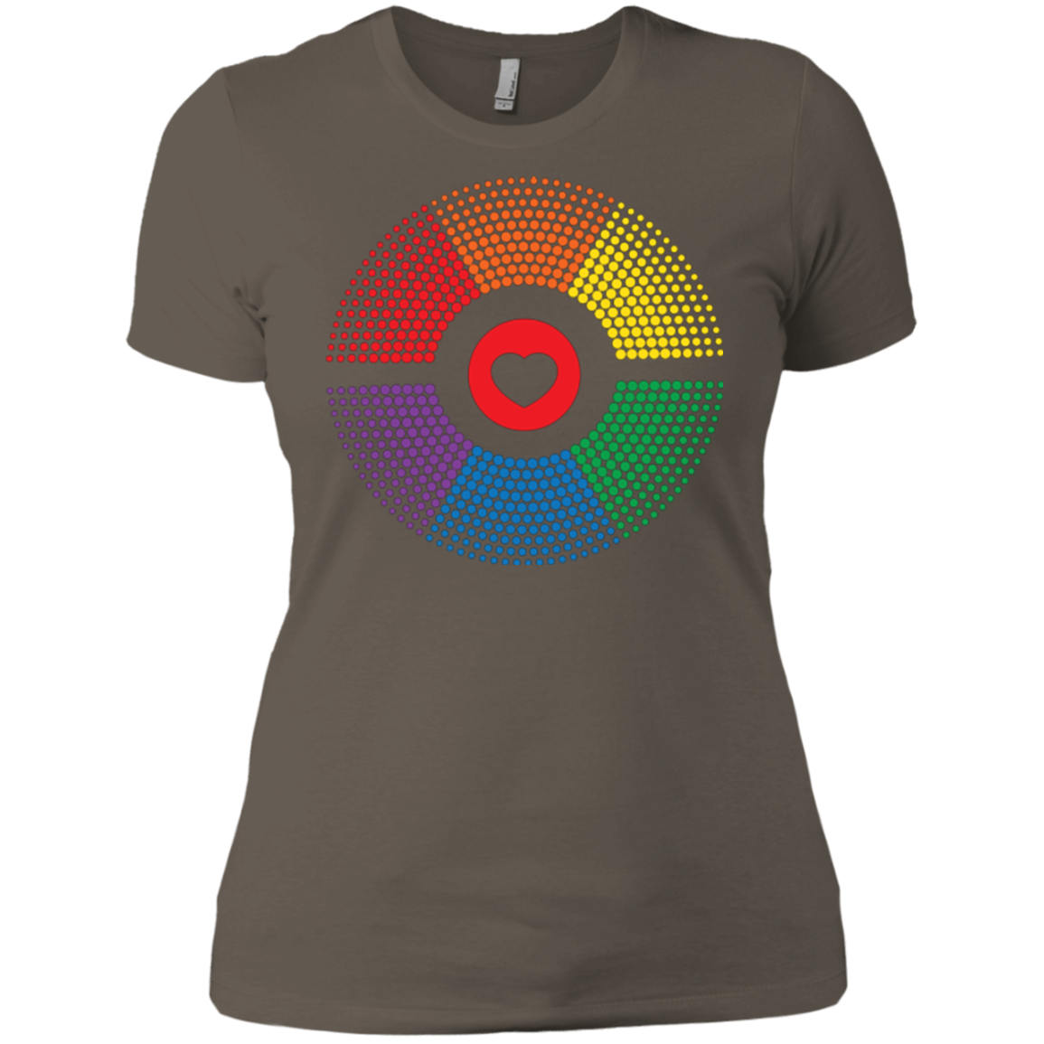 LGBT Pride Vibe Shirt for women Gay pride rainbow circle tshirt for women