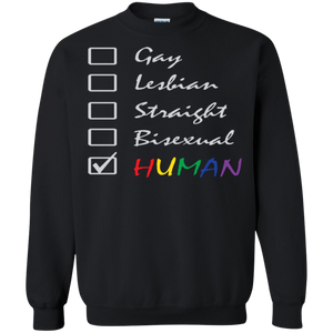 Human Check Box LGBT Pride black full sleeves full sleeves Sweatshirt for Men & Women Human Equality LGBT Pride black full sleeves Sweatshirt for Men & Women