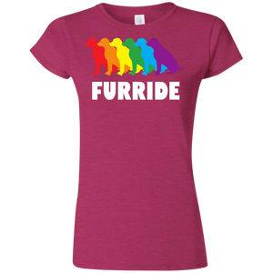 FURRIDE....Pride pink tshirt for women | pet lover tshirt