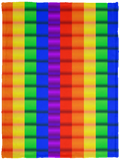 Rainbow Pride Checkered Pattern Fleece Blanket