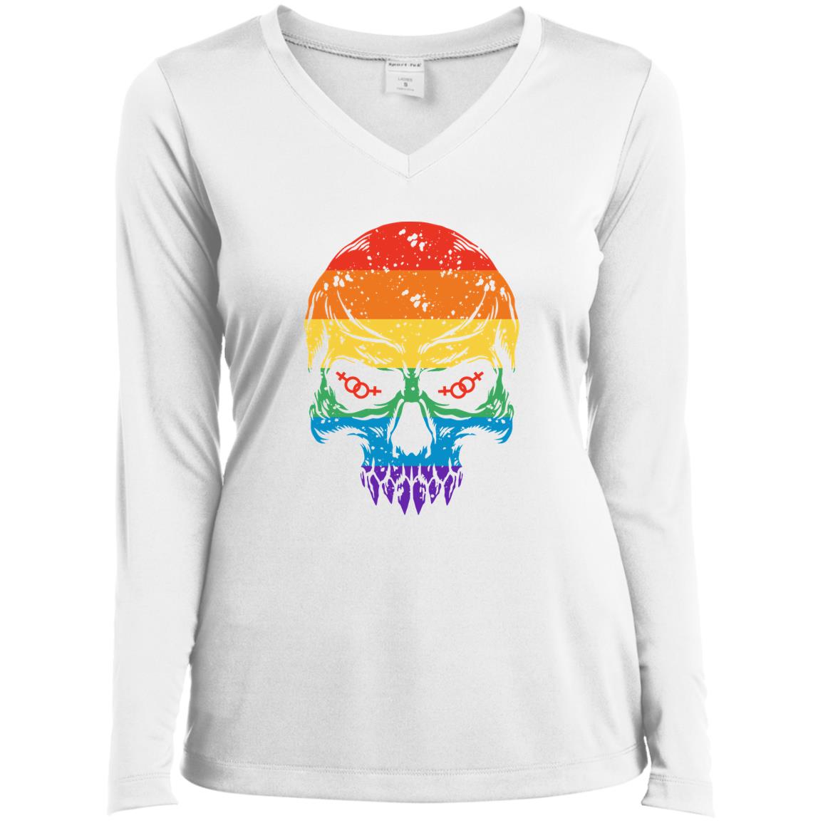 Rainbow Skull Halloween Shirt & Hoodie