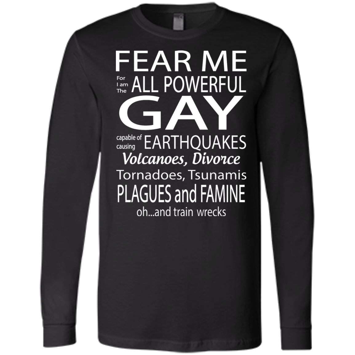 Powerfull gay Gay pride black round neck tshirt for men | full sleeves tshirt | round neck tshirt for men