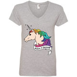 Believe in yourself unicorn dark grey tshirt for womens LGBT Pride Believe in yourself womenws Tshirt