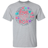 Love Outside The Box grey T Shirt LGBT Pride shirt gay pride round neck tshirt