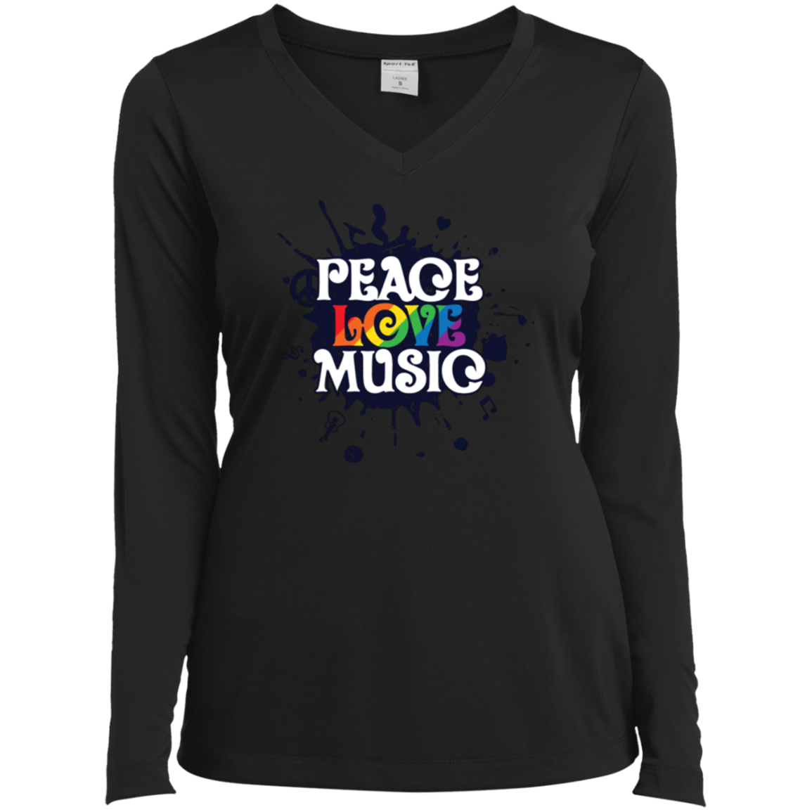 "Peace, Love, Music" T Shirt