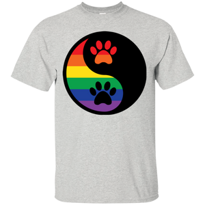 Rainbow Paw Yin Yang Pet Shirt For Men