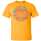 Love Outside The Box Yellow T Shirt LGBT Pride round neck shirt gay pride tshirt