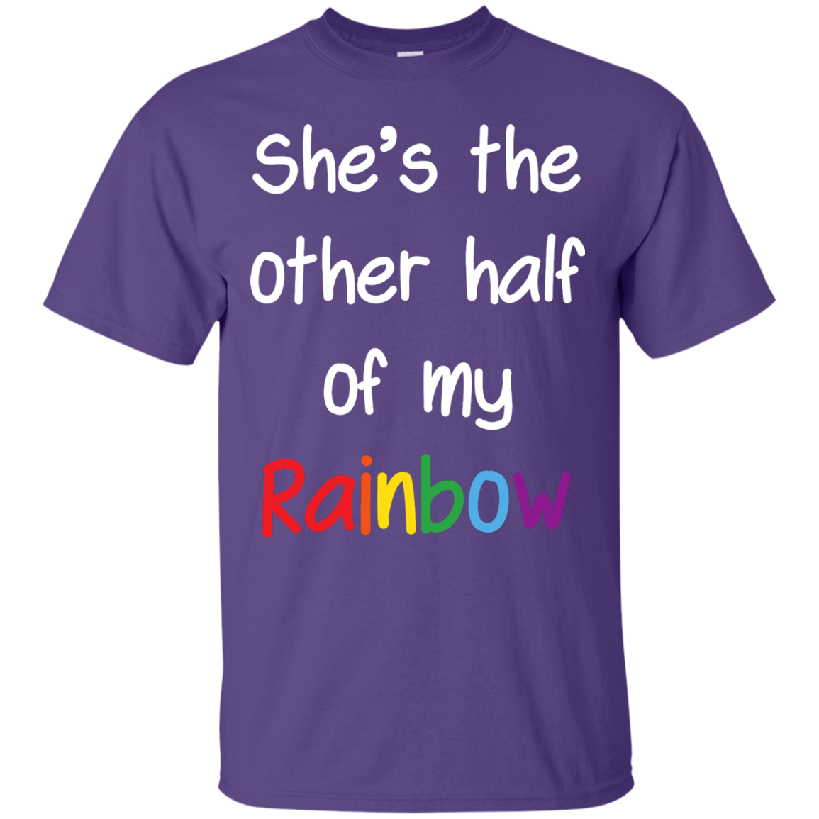 purple color lesbian couple tshirt for women