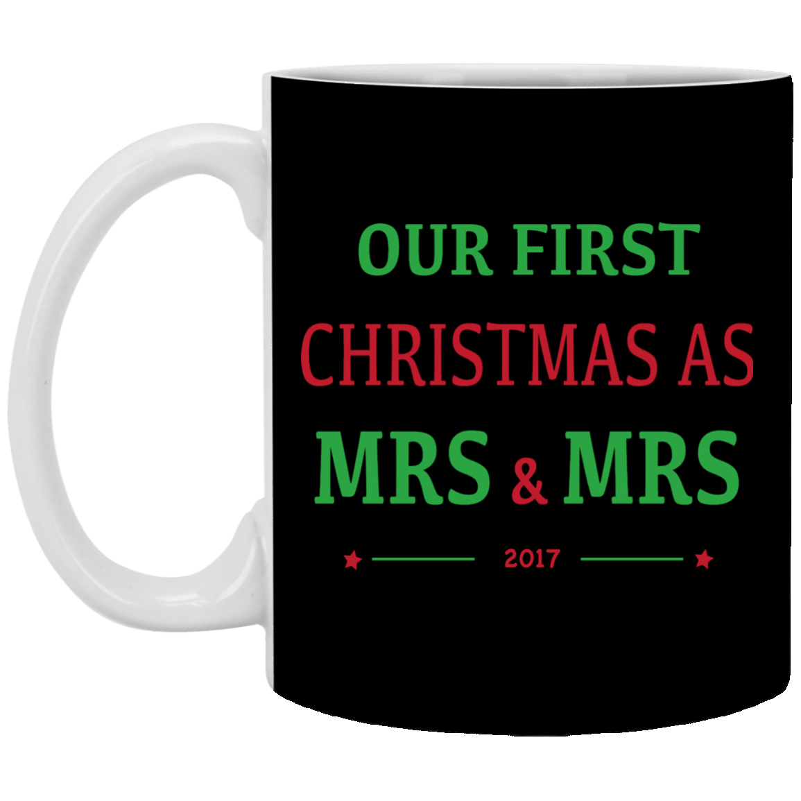 Mrs & Mrs First Christmas Mug