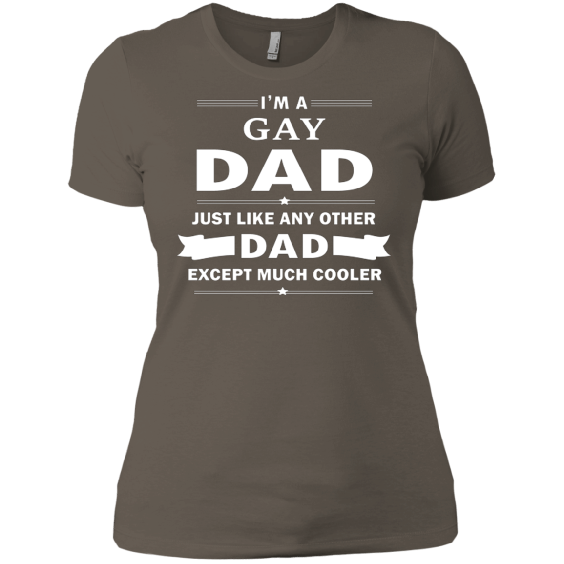 I'm a Gay Dad, just like any other Dad, black  tshirt for Women Gay Pride Tshirt