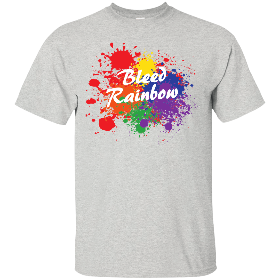 Bleed Rainbow LGBT T Shirt