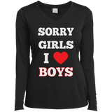 "Sorry Girls, I Love Boys" Gay Pride Long Sleeves v-neck tshirt