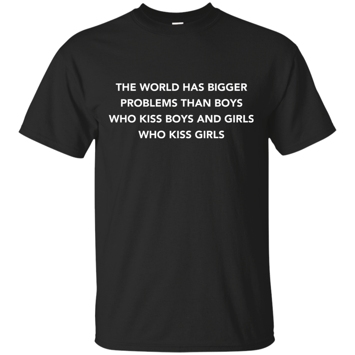 World has bigger problems than Boys who kiss Boys and Girls who kiss Girls