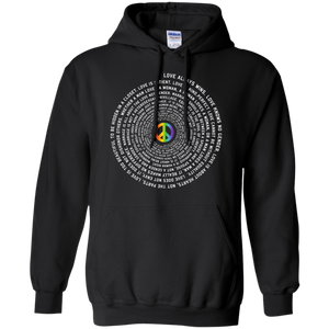 "Pride Month Peace" Special unisex black hoodie LGBT Pride Peace symboll unisex hoodie