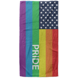 Rainbow Flag Pride Beach Towel