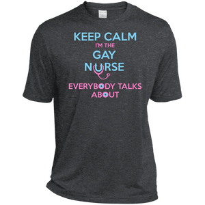 Keep Calm I'm The Gay Nurse dark grey round neck tshirt for Men