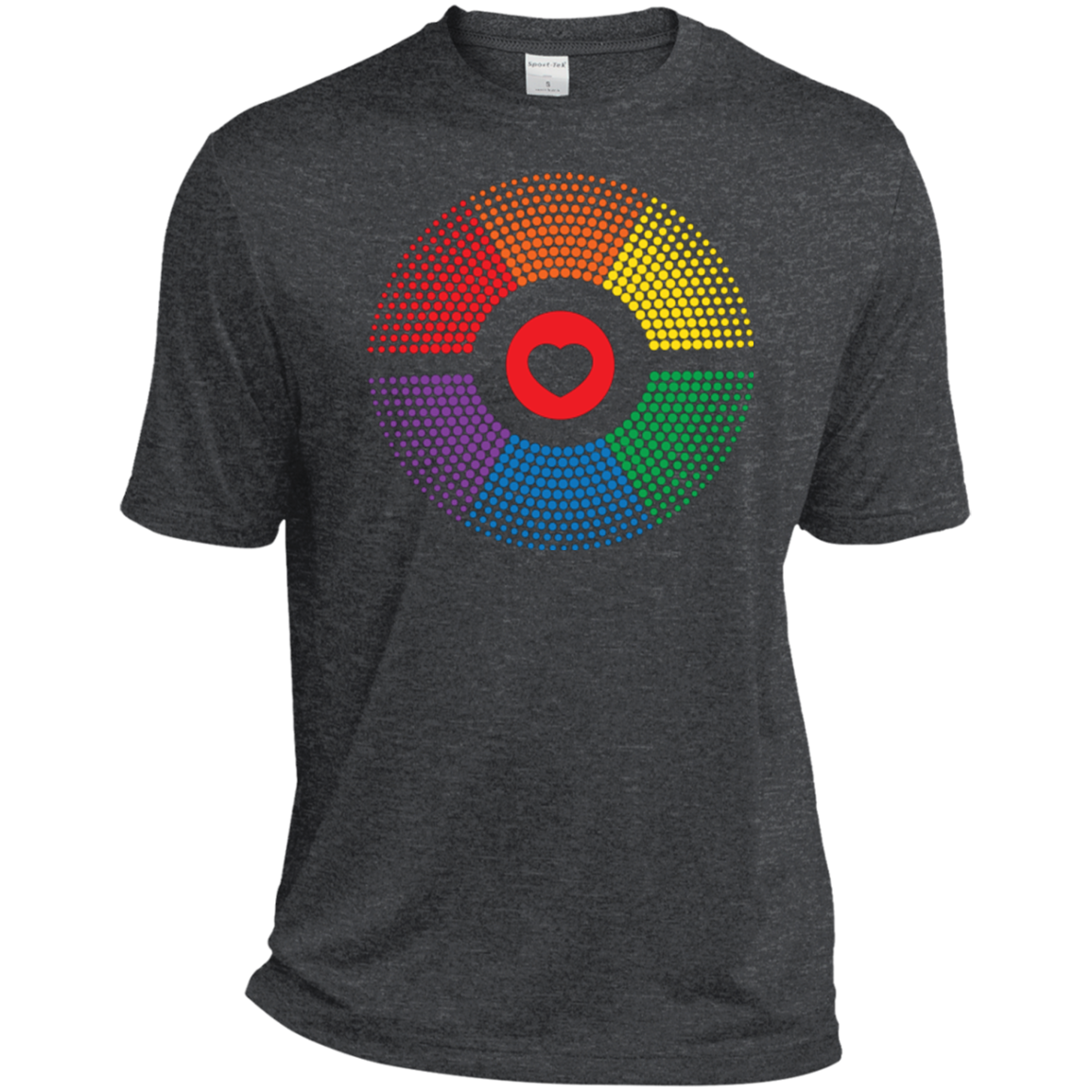 LGBT Pride Vibe Sport Shirt Gay pride rainbow circle tshirt for mens 
