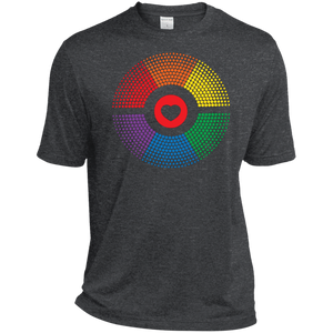 LGBT Pride Vibe Sport Shirt Gay pride rainbow circle tshirt for mens 