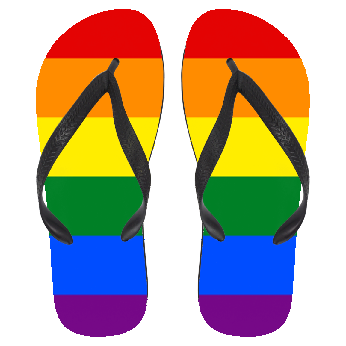 Rainbow Pride Flip Flops