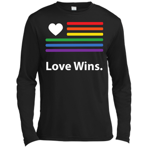 "LGBT Flag Love Wins" LGBT Pride Black full Sleeves tshirt for Men