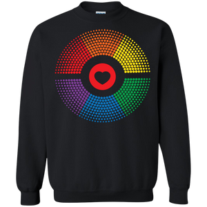 LGBT Pride Vibe black unisex sweatshirt Gay pride rainbow circle black unisex sweatshirt