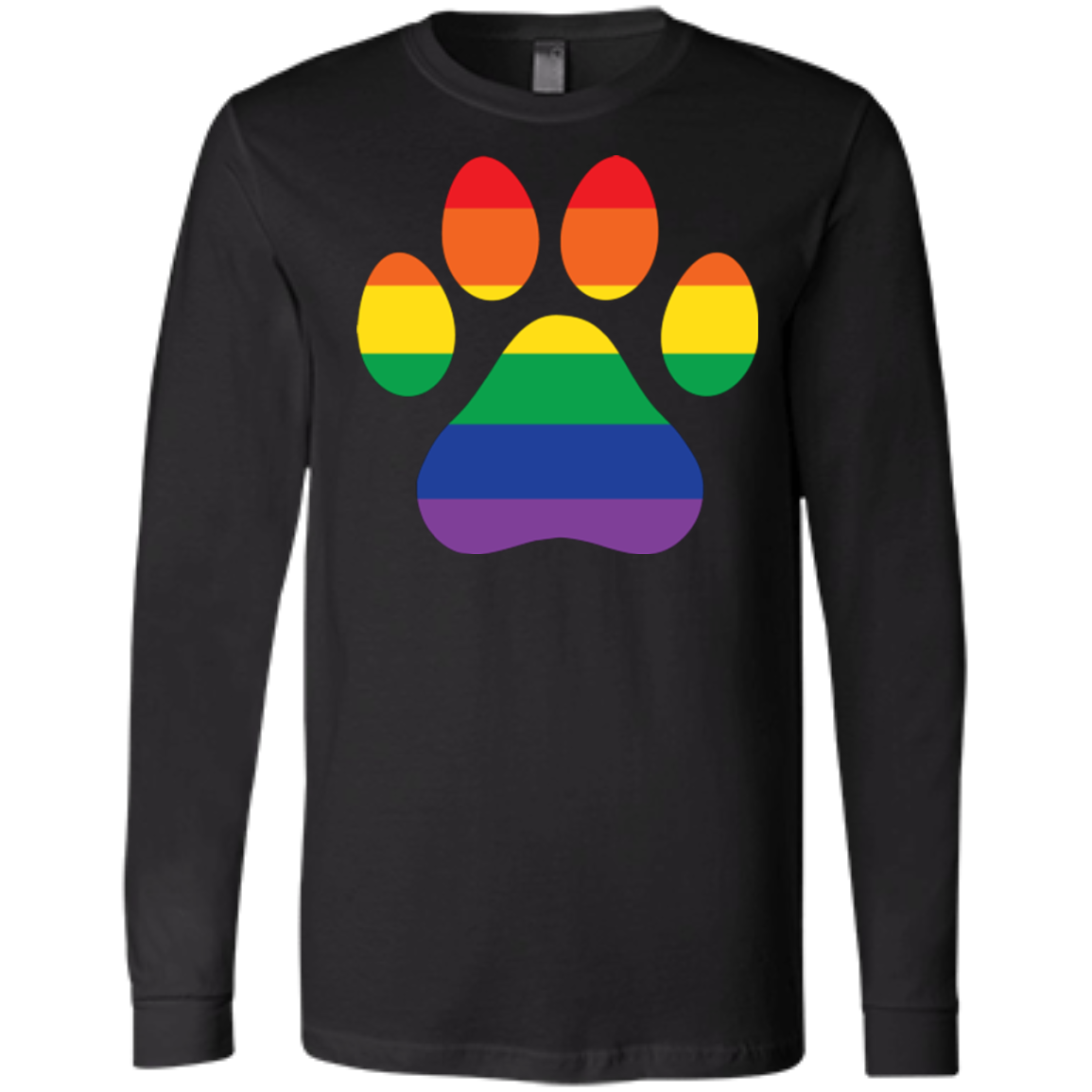 Rainbow Paw Print Pride Shirt