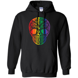 Rainbow Skull black sweatshirt for men & women