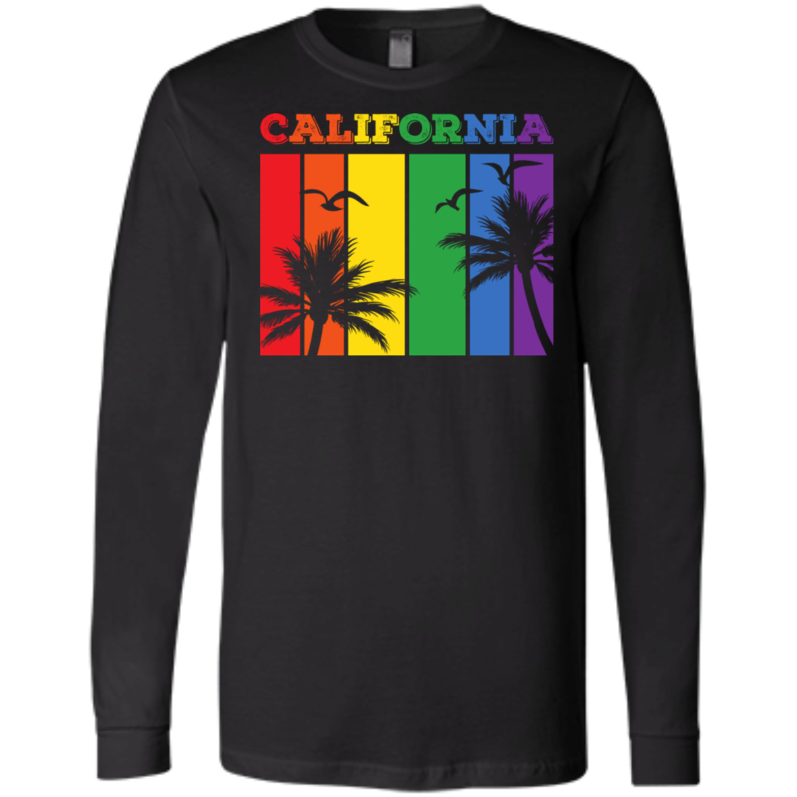 California Rainbow Strips Pride T-Shirts & Shirt