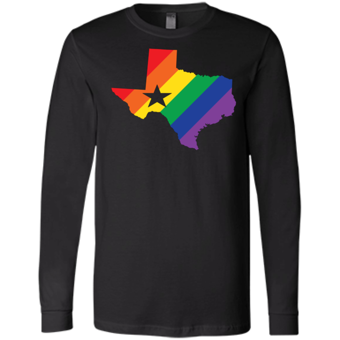Rainbow Texas Pride full sleeves Shirt for men texas print on mens full sleeves tshirt 