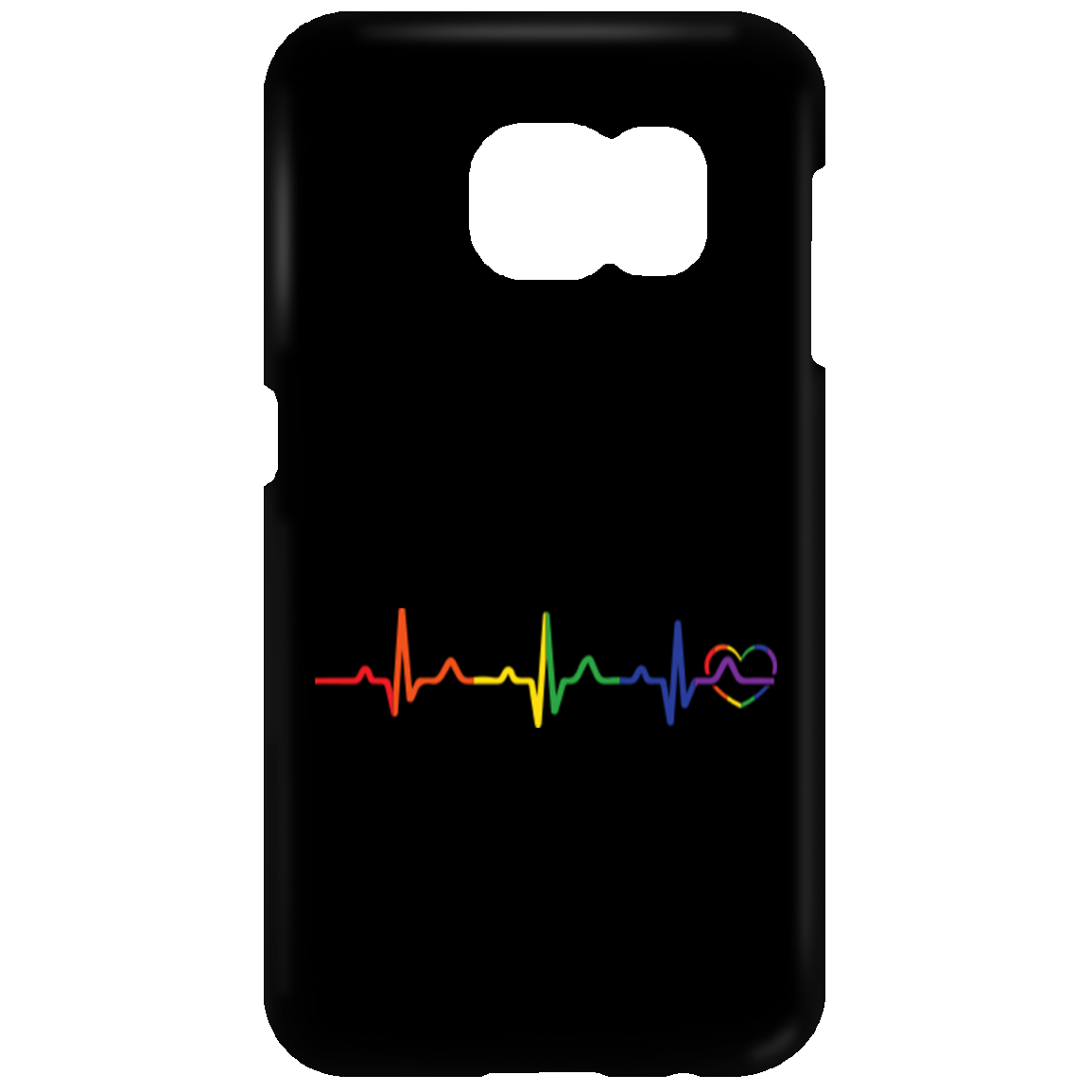 Rainbow Heartbeat Phone Case