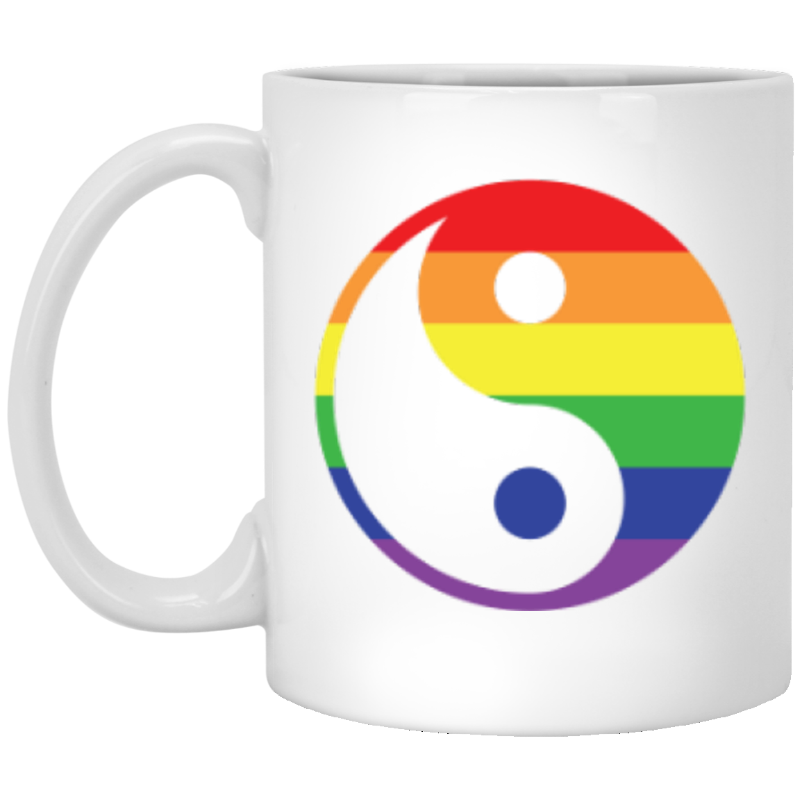 Yin Yang Rainbow Mug