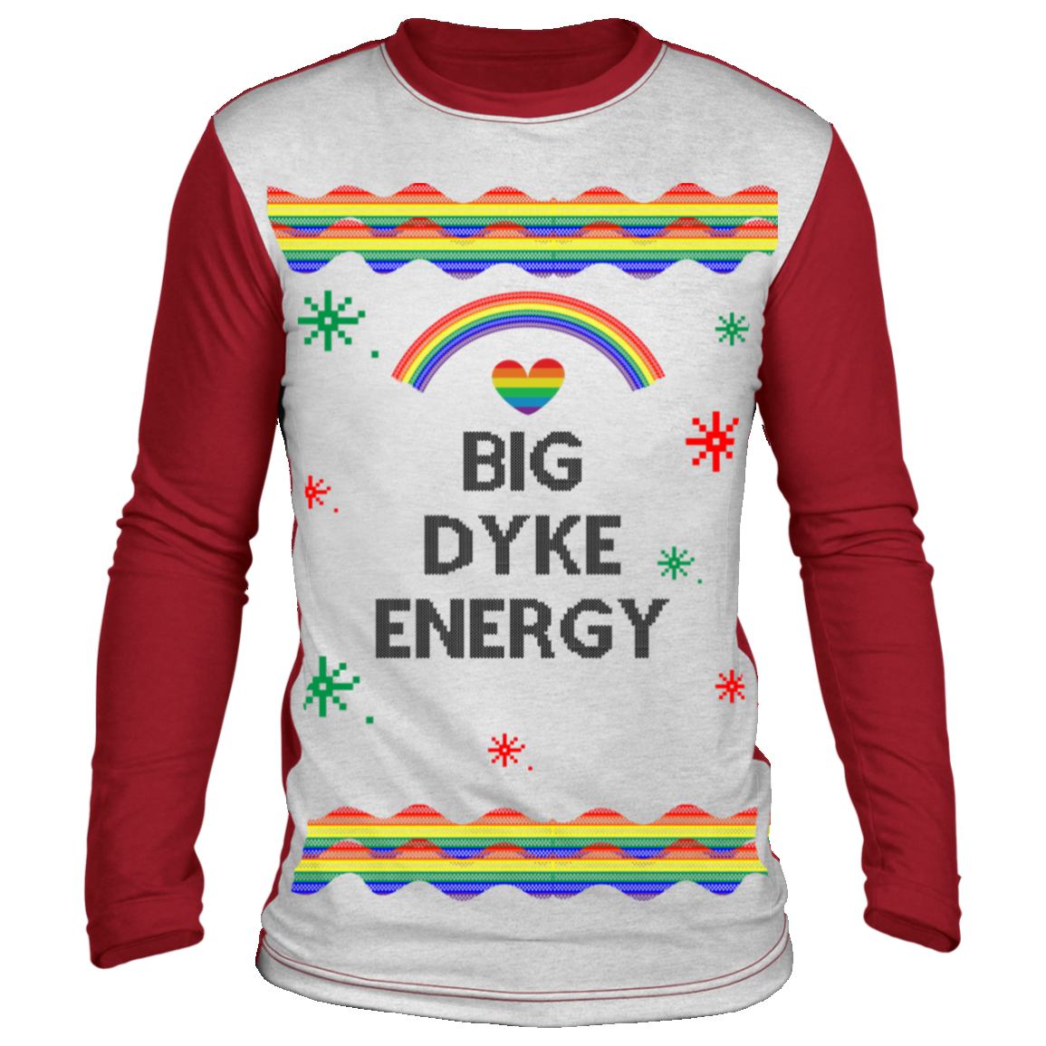 Big Dyke Energy Ugly Christmas Sweater