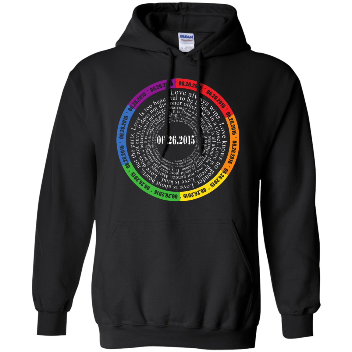 The "Pride Month" Special Shirt LGBT Pride unisex black hoodie