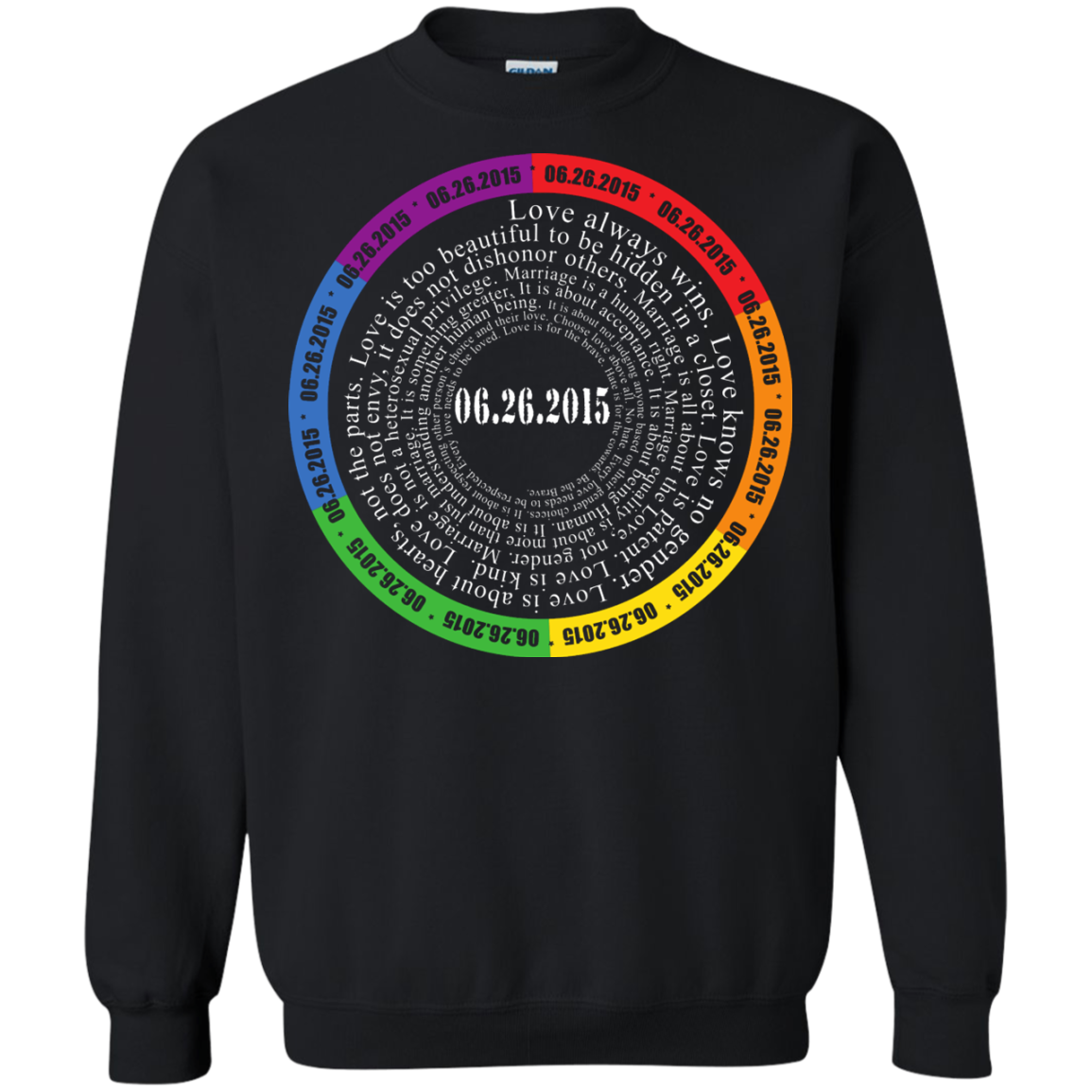 The "Pride Month" Special Shirt LGBT Pride unisex black sweatshirt 
