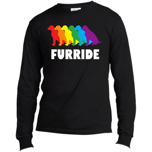 FURRIDE....Pride black long sleeves tshirt for men | pet lover tshirt