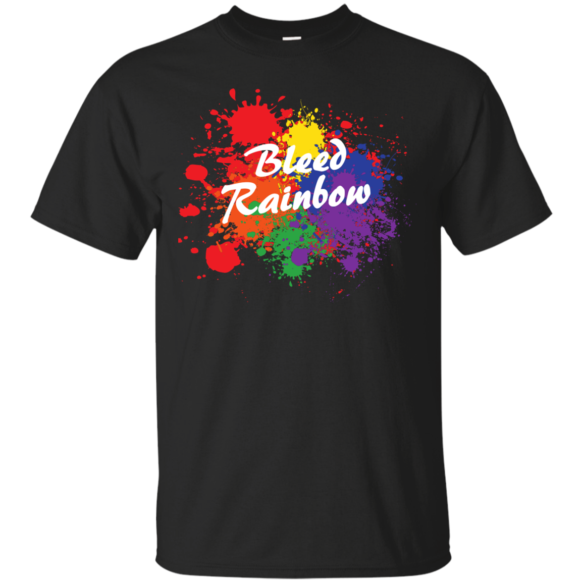 Bleed Rainbow LGBT T Shirt