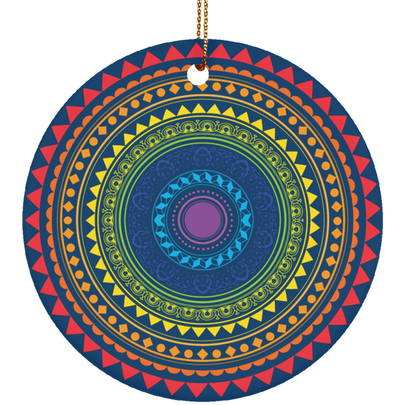 Pride Color Chakra Christmas Ornament