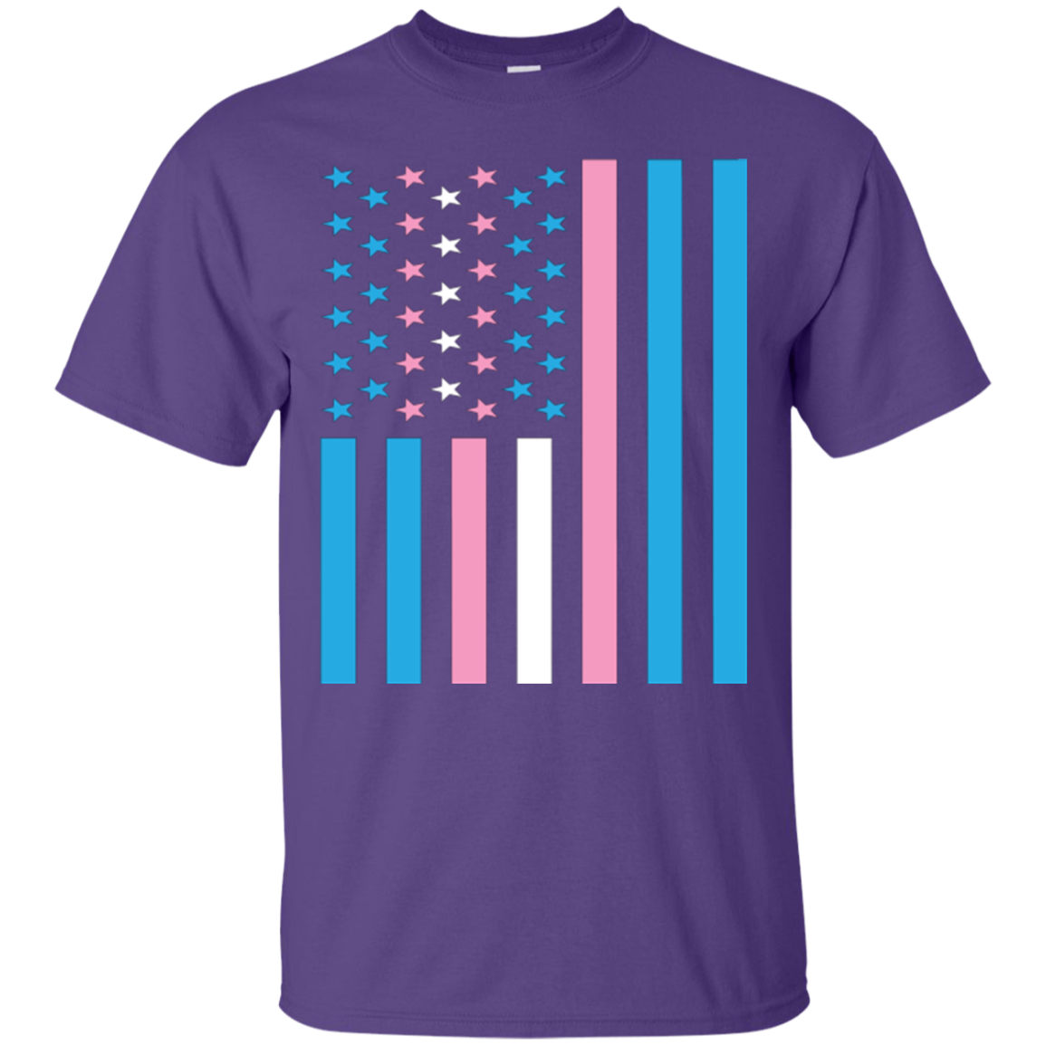 Trans Flag Pride purple sport Shirt for men